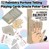 52Pcs/Box All-Embracing Palmistry Fortune-Telling Cards Palm Reading Learning Paper Poker Card