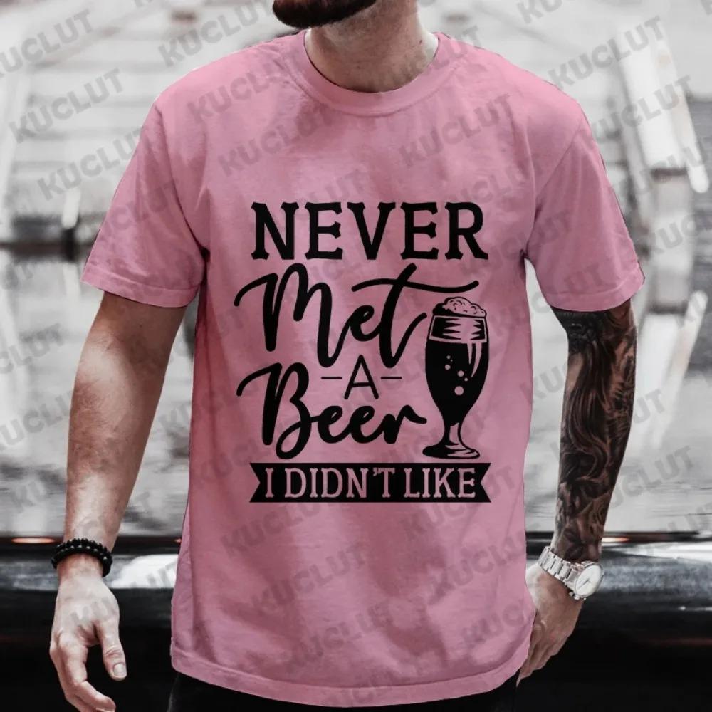 Модные футболки с пивной графикой для мужчин, одежда Y2k 2024, уличная одежда для друзей, выпивка, вечеринка, топы с коротким рукавом