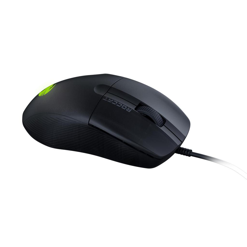 ROCCAT Gaming Mouse PURE SEL Ultra Lightweight 49g Wired Authorized Dealer Black/Black Optical/8K/Side Button/Mechanical Switch/Pretension/RGB/PTFE
