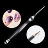 Acrylic Handle Nail Art Painting Brush Liner Lining Paint Tool Nail UV Gel Pen Brush Manicure Tool