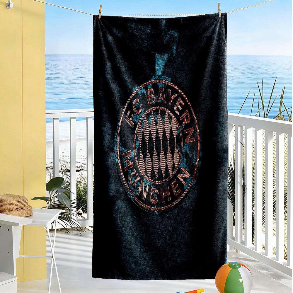 Bayern Munich Beach Towel Quick-Dry Soft Microfiber Comfortable Lightweight Perfect for Traveling Yoga Camping and Swimming