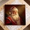 Набор для DIY-живописи жемчугом в мини-рамке Бусины Санта-Клаус Холст Декор для дома Картина