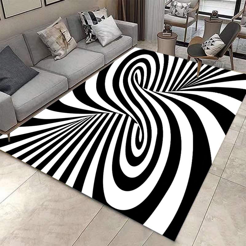 Ковры с абстрактным принтом 3D Vortex, нескользящие фланелевые ковры для дома, гостиной, спальни, кухни, пригодные для машинной стирки