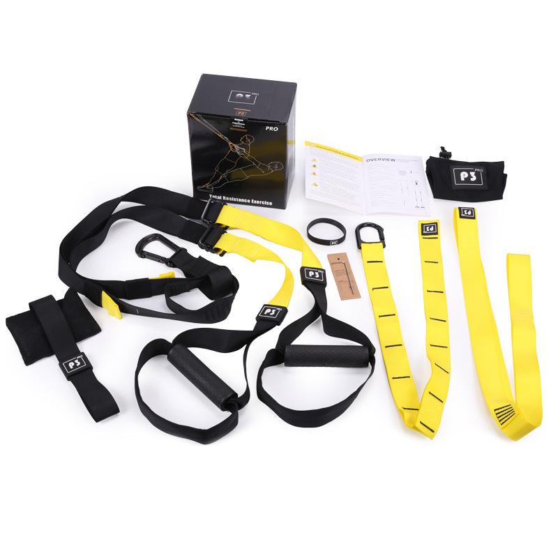 TRX Suspension Straps & Resistance Bands Set: Fitness Training Kit & Pull-Up Bar