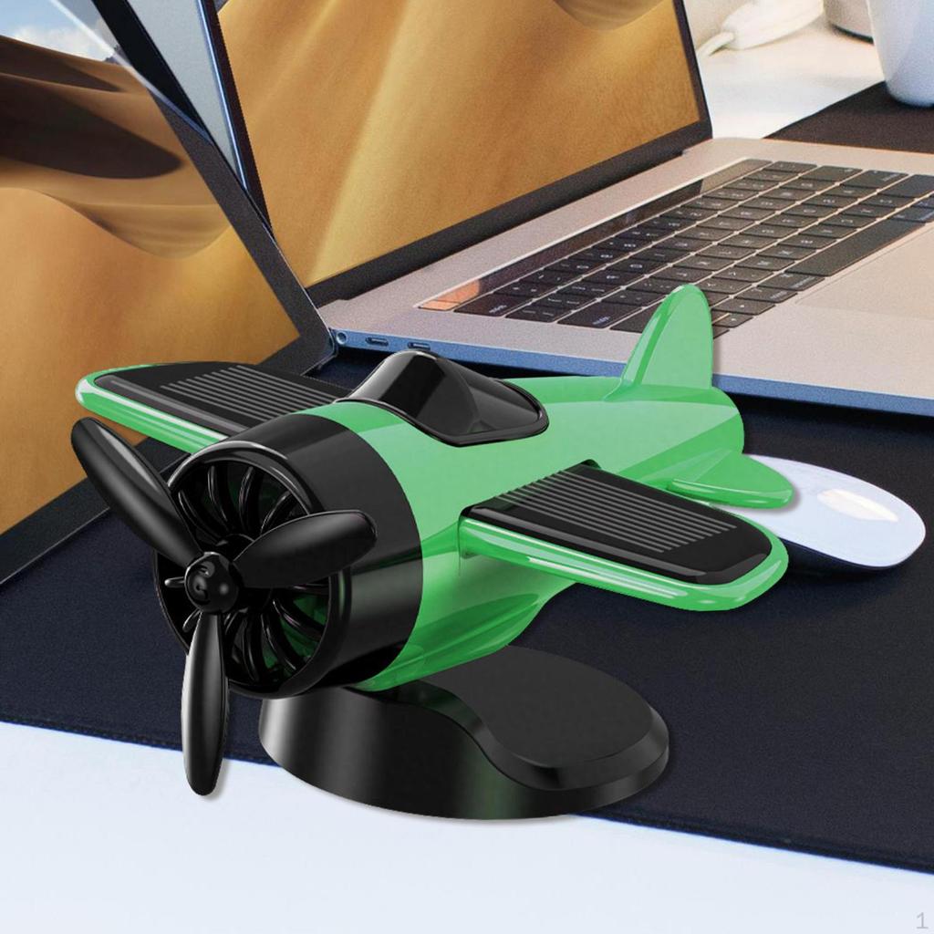 Солнечная Модель Самолета Автомобиль Центральное Украшение Декоративное Бесшумное Украшение на Приборную Панель для Транспортного Средства