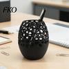 Pencil And Brush Holder Modern Honeycomb Pen Holder, 3D Printed Hollow Design Large Capacity Container, Stylish Desk Organizer for Pencils