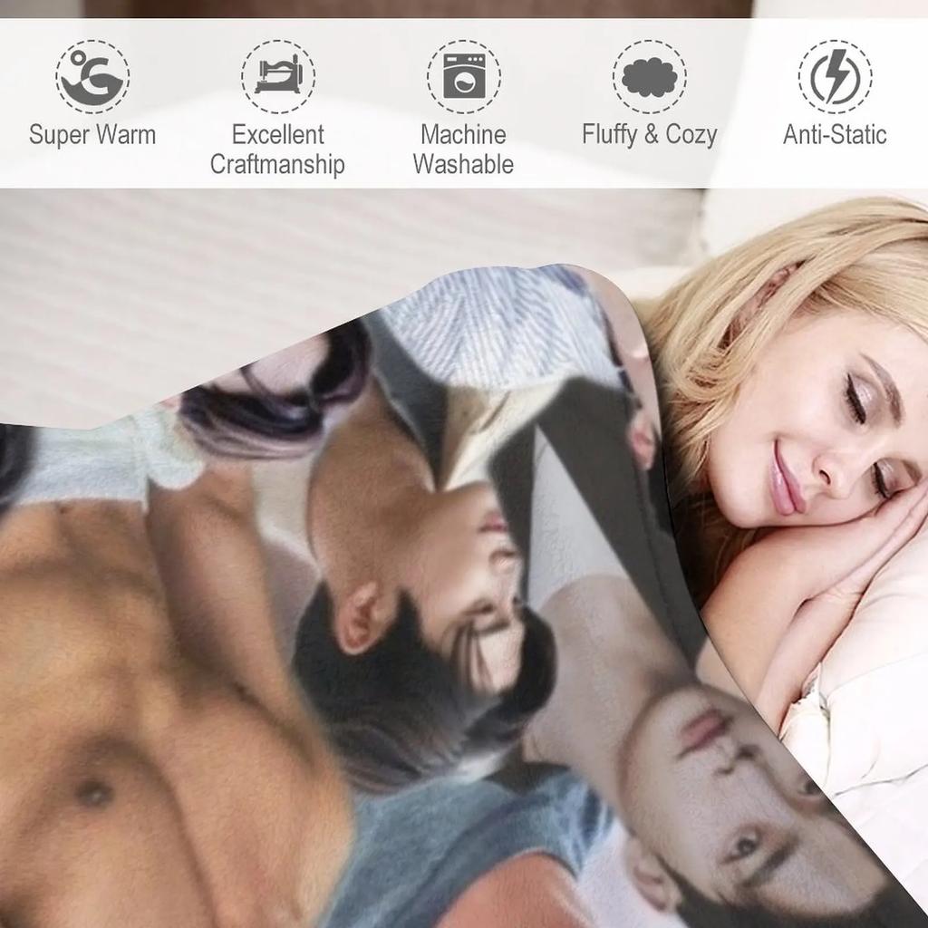 Роун Фотоколлаж Плед Полярный плед Плюшевый плед Длинноворсовый плед