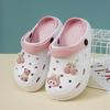 Cute Penguin Print Summer Kids Clogs Breathable Lightweight Non-slip Toddler Sandals