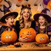 Halloween matte tattoo stickers for decorating pumpkin expressions - DIY creative decoration items for party atmosphere enhancement