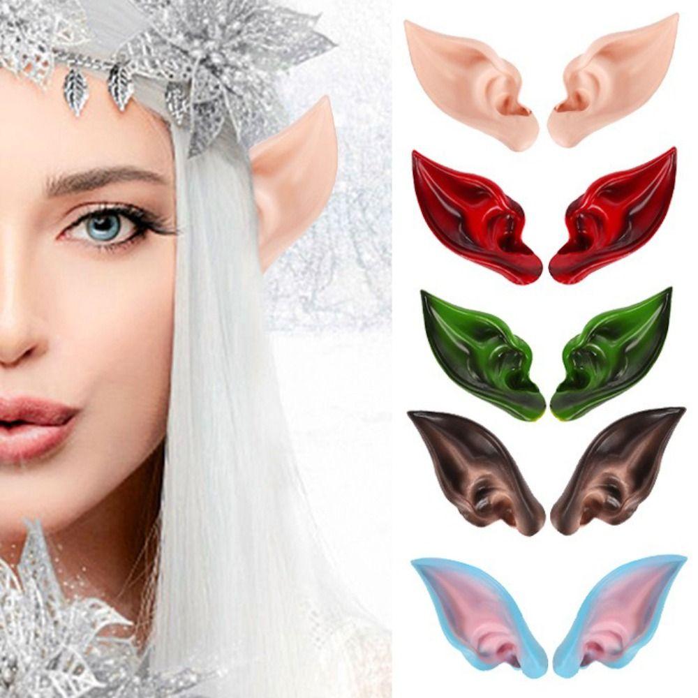 Soft Elastic Latex Elf Ears Eco-friendly Fake Ears Creative Fairy Ears Halloween Party