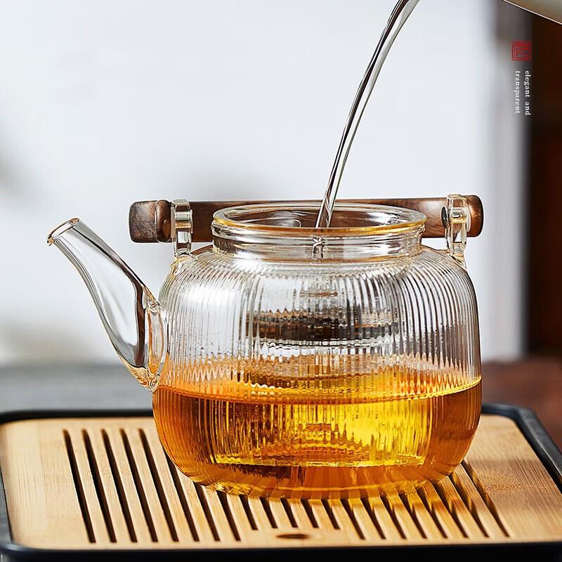 Прозрачный стеклянный чайник YIHUTEA