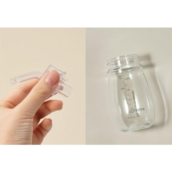 Соломенная чашка Mother K Infant Hug Weight Weight, 300 мл, 1 шт., розово-бежевый