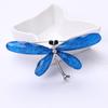 Ослепительная брошь в виде насекомых-стрекоз, мультяшная акриловая брошь с кристаллами, универсальное пальто, аксессуары для одежды, корсаж