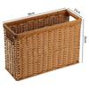 Imitation Rattan Narrow Storage Basket Organizer