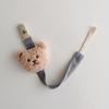 Цепочка для соски, плюшевая подвеска, держатель-клипса для соски, мягкий плюшевый медведь, подвесные украшения для кроватки, аксессуары для детской соски
