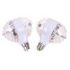 Auto Rotating Crystal Strobe RGB Lamp Dual Head DJ Stage Lamp Bulb Disco Lights  Birthday