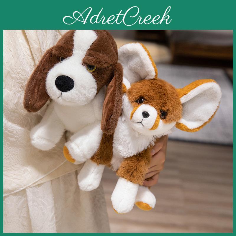 Adorable Plush Basset Hound And Fennec Fox Stuffed Animal Soft Toy Collection