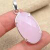 Faceted Pink Chalcedony Solid 925 Sterling Silver Handmade Beautiful Pendant Jewelry