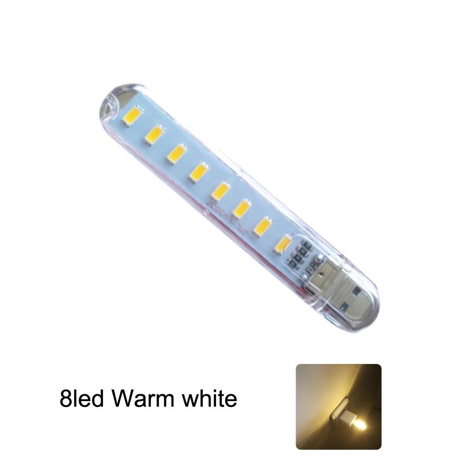 24/8/3 светодиода Мини USB светодиодный светильник для книги RGB Сверхъяркая лампа для чтения SMD лампа Для повербанка Ноутбука Портативные ночные светильники