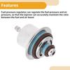 Fuel Pressure Regulator No.96130880 Fuel Pump Regulator for Chevy Silverado 1500 2003 Metal with Clip Corrosion Resistant