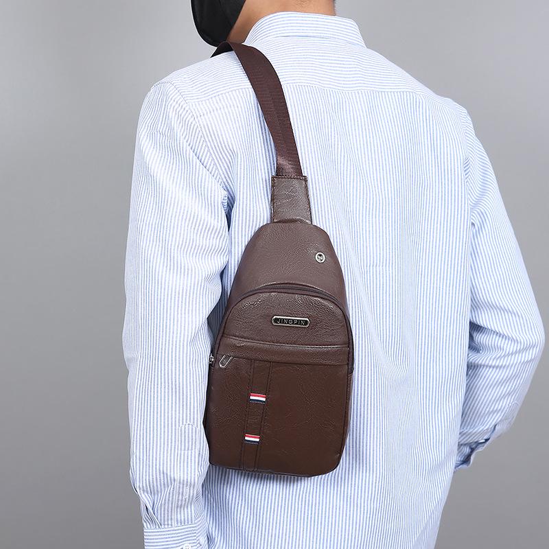 Men's Multifunctional Business Travel Chest Bag: Stylish, Portable, and Spacious Shoulder Messenger Bag