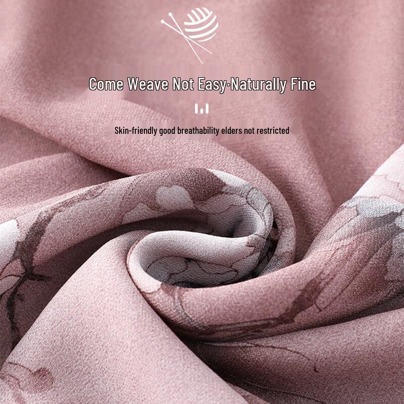 Datang Furen Elderly Women's Lightweight Summer Stand Collar Shirt Set