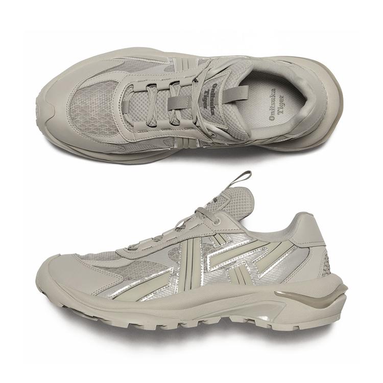 ONITSUKA TIGER TIGTRAIL Устойчивые к истиранию Низкие Повседневная Обувь Унисекс Серые Кроссовки 1183C612-020