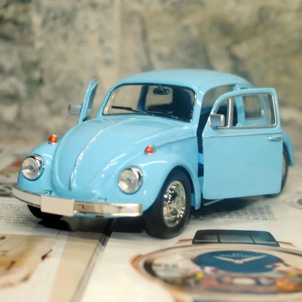Newest Arrival Retro Vintage Beetle Diecast Pull Back Car Model Toy For Children Gift Decor Cute Figurines Miniatures