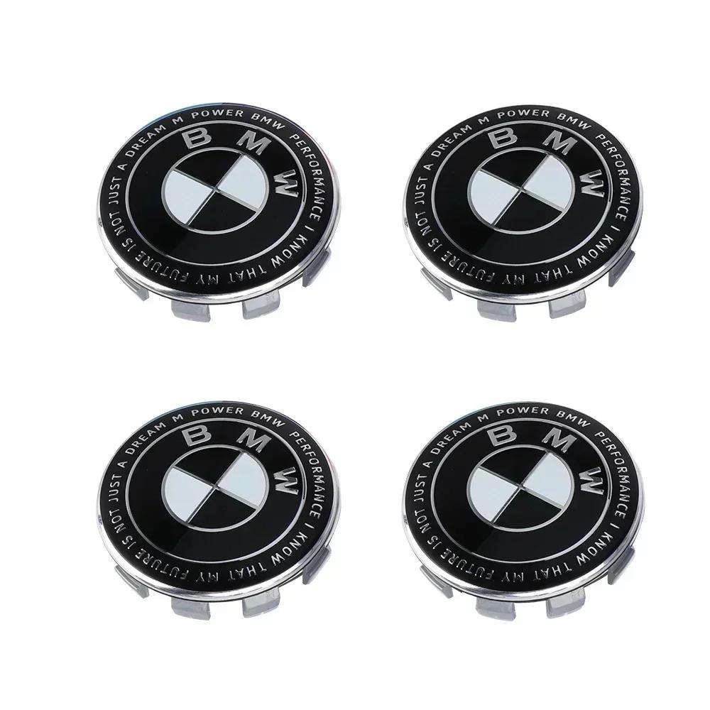 4pcs 56mm 68mm automobile tire center cover logo is suitable for BMW M1 X3E83 E71 G82 E30 G05 F18 X3G01 F13 E89 X5E53 F15 E63