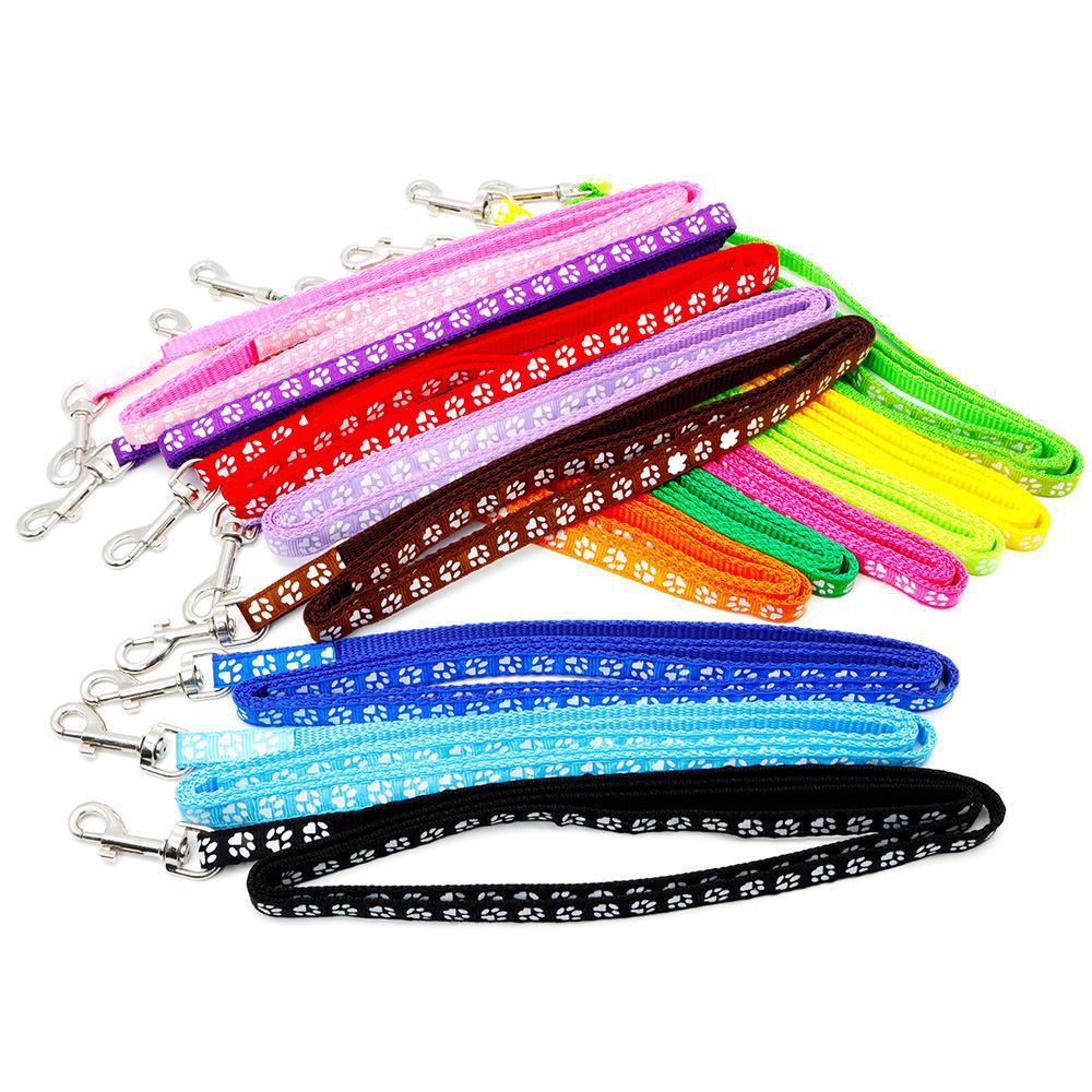 Комплект ошейников для собак и кошек с колокольчиком и принтом лапы