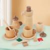 Набор игрушек для послеобеденного чая, чаепитие, ролевая игра, ролевые игры на кухне, деревянный набор для маленьких девочек