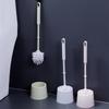 Toilet Brush With Base Wc Quick Drying Bracket Gap Brush With Holder Flat Head Soft Bristles Cleaning Tools Bathroom Accessories