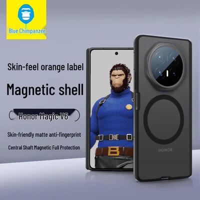 Синий Gorilla Skin-Friendly Магнитный чехол для Honor Magic V6