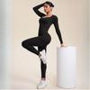 Seamless Sports Yoga Clothes One-piece Long-sleeved Peach Hip Trousers Running Fitness Exercise Pilates Quick-drying Clothes