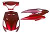 Bike Parts Center Address V125S Genuine Type Exterior Set 3 Piece Set Red Red Cowl Painted Suzuki Address V125S CF4MA 315503