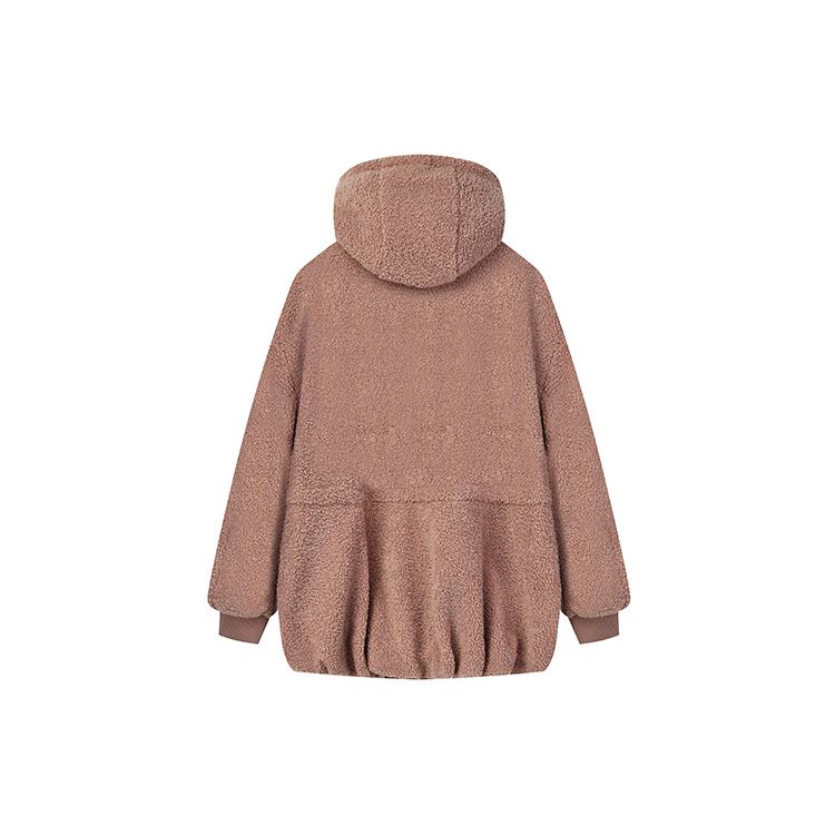 Fila X MIHARA YASUHIRO Серия коллабораций Спортивно-повседневный вязаный теплый hooded jacket с искусственным мехом Женские куртки Victoria-Purple F11W143506F-VT