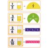 1 Set Fraction Learning Cards Percentage Decimal Fraction Tiles Circles Math Manipulatives Elementary Teaching Aid Educational Fraction Puzzle