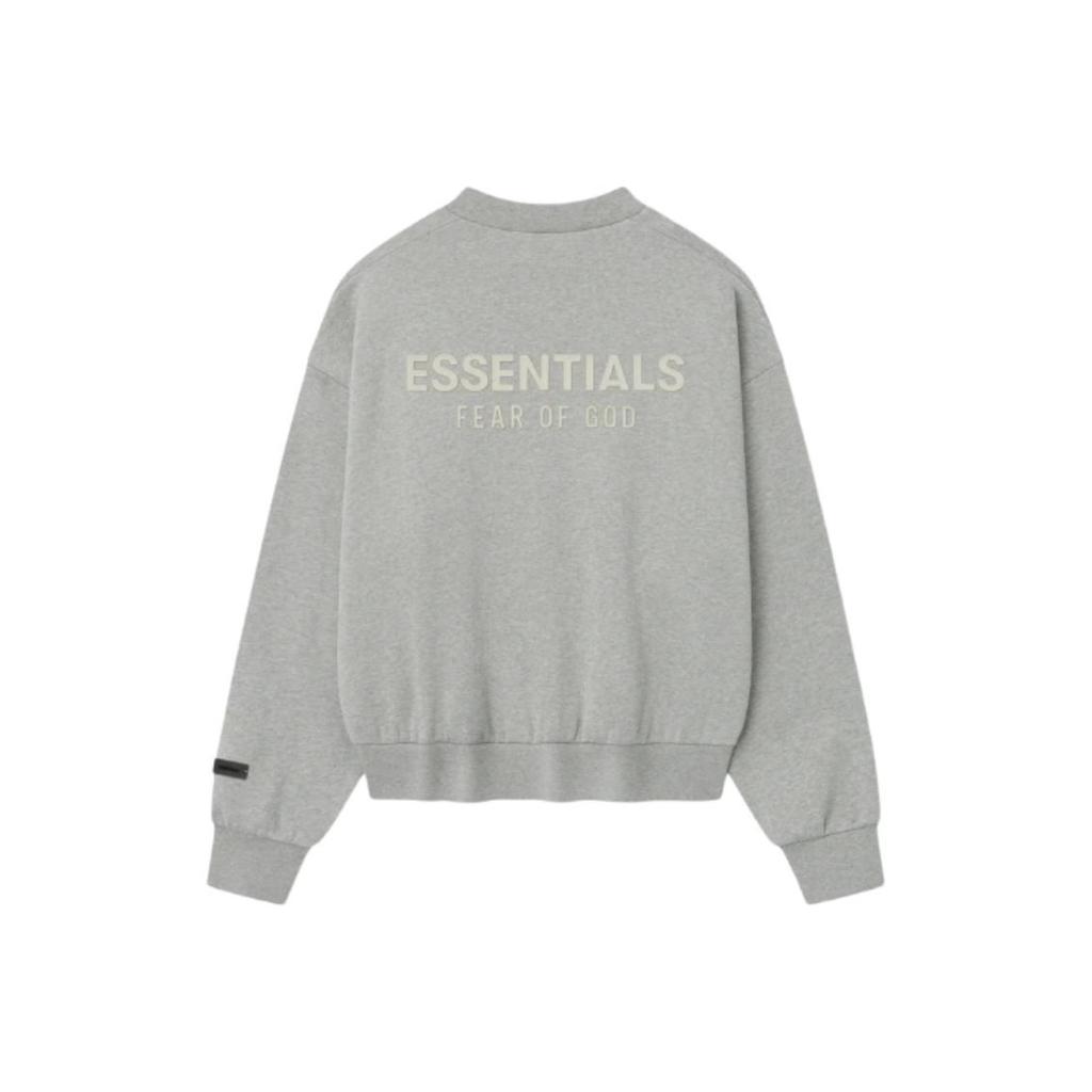 Fear of God Essentials Classic Fleece Crewneck Concrete Heather Men Tops Grey 192SP252045F