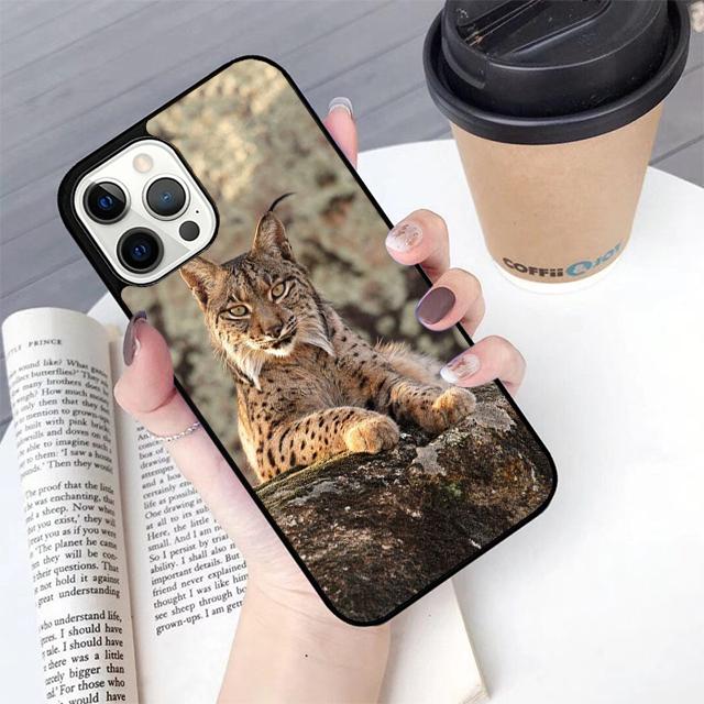 African Lynx Caracal Big Cat Mobile Phone Case Cover For iPhone 17 Air 15 16 16e 13 14 12 11 Pro Max Coque For Apple Plus fundas