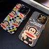 Чехол для телефона P-Paul F-Frank Большая Обезьяна для 17 Pro Max IPhone 16 Pro Max 15 14 Plus 12 13 X XS Max 11 Цветной Серебристый Чехол