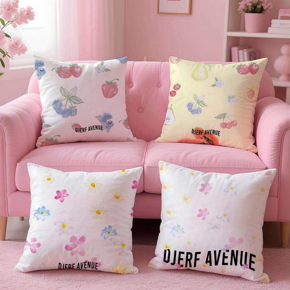 Minimal Swedish Fashion Brand DDjerf Avenue Cushion Cover Pillow Case Soft Skin Friendly Fabric Concealed Zipper