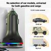 Car Bluetooth 5.0 FM Transmitter PD USB Car Charger MP3 Modulator Player Handsfree Audio Receiver With 3 In 1 Charge Cable for IPhone Huawei Xiaomi