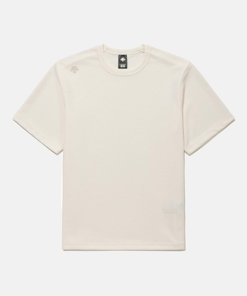 DESCENTE Футболка с коротким рукавом из вафельной ткани Dry Ivory Sr111Uts32