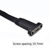 30 см USB 3.1 удлинительный кабель с разъемами Type E на Type C и крепежными кронштейнами