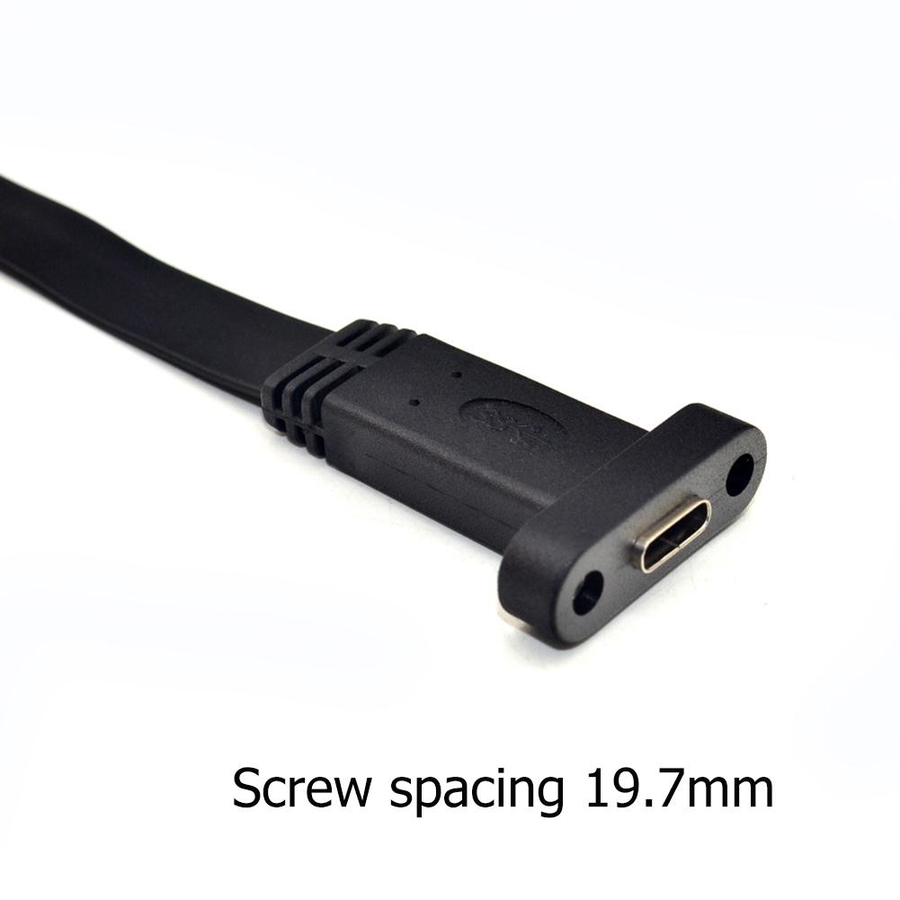 30 см USB 3.1 удлинительный кабель с разъемами Type E на Type C и крепежными кронштейнами