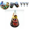 Яркие товары для вечеринки в стиле Roblox для детских празднований дня рождения с баннерами и топперами для торта
