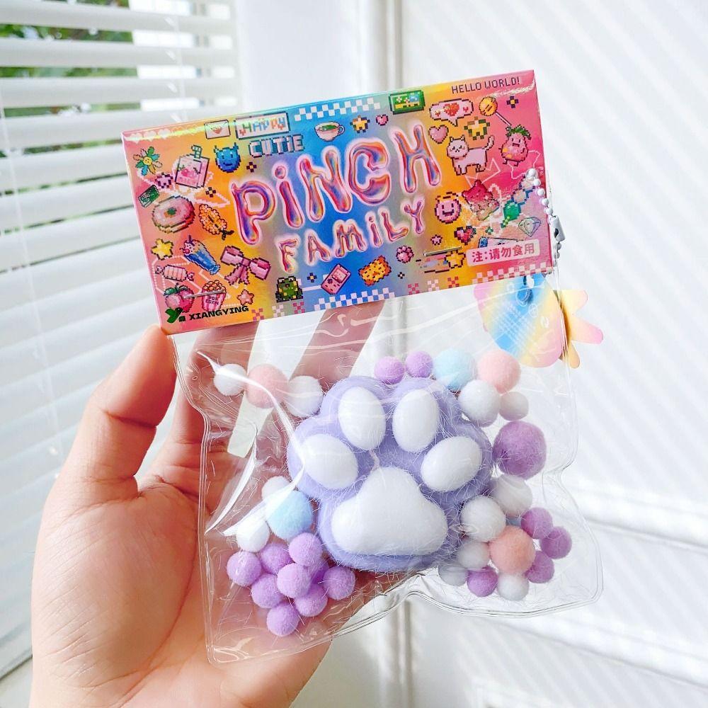 PU Cat Paw Slow Rebound Toy Mini Waffles Slow Rebound Toy Ins Squeeze Waffles Toy Children Toys