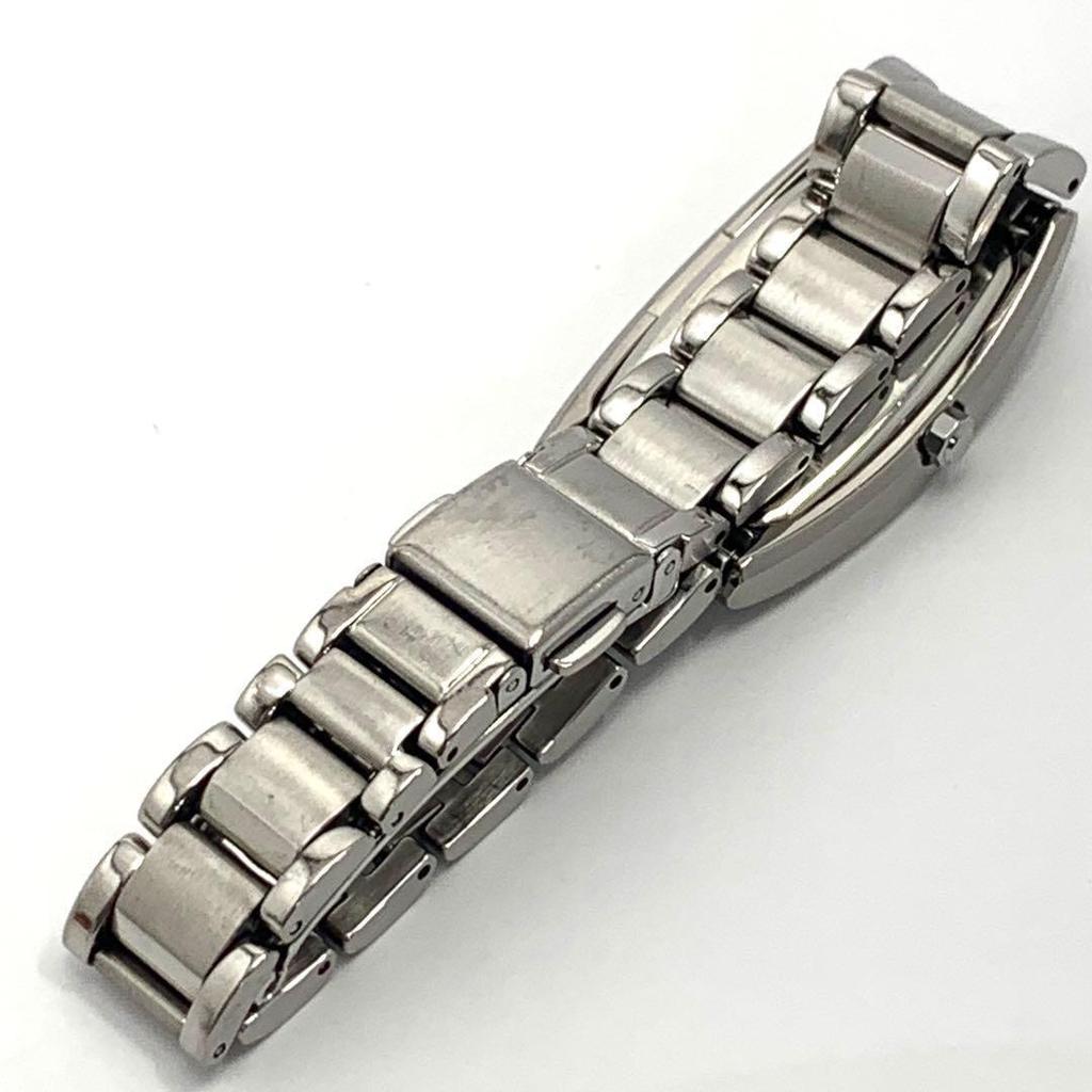Used 941 Working item, battery replaced, CITIZEN XC, Citizen Cross Sea, Ladies wristwatch, Quartz movement, 3 hands, Silver, Tonneau shape, Popular,