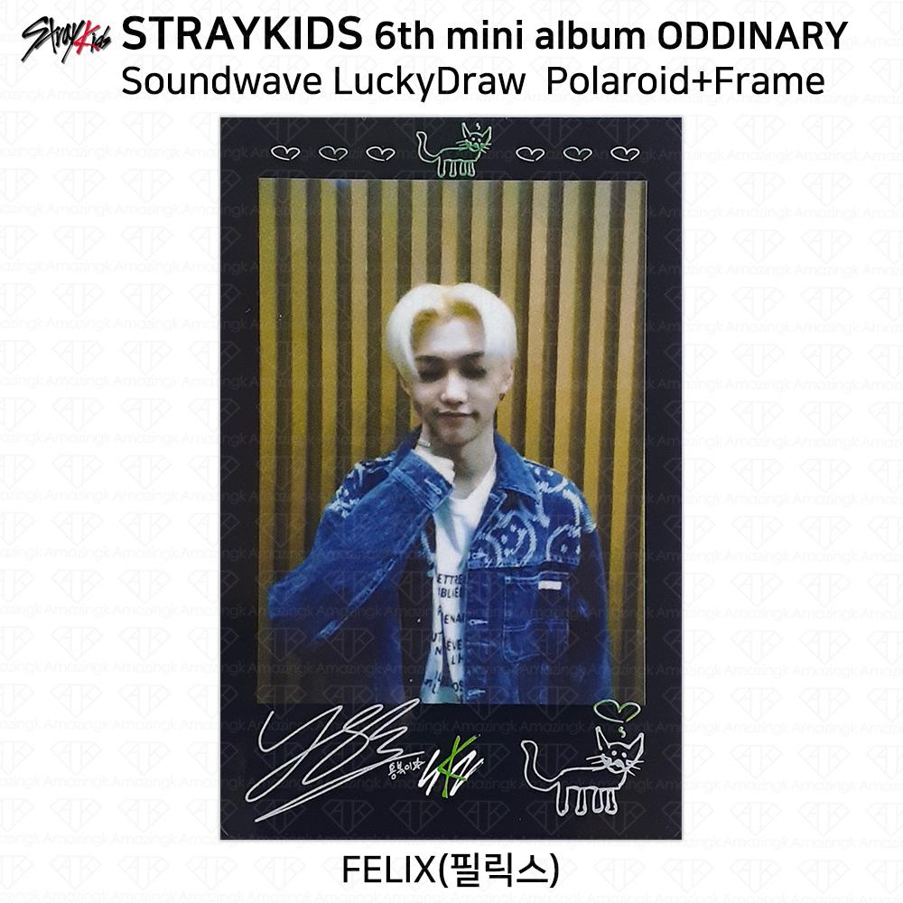 Stray Kids Шестой мини-альбом Oddinary SoundWave Lucky Draw Фотокарточка Polaroid KPOP