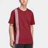 Adidas Logo Graphic Three-Stripe Short Sleeve Crew Neck T-Shirt Men Tops Burgundy IC8403